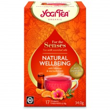 Yogi Tea BIO For The Senses tēja dabiskā labsajūta "Natural Wellbeing", 17pac./34.3g